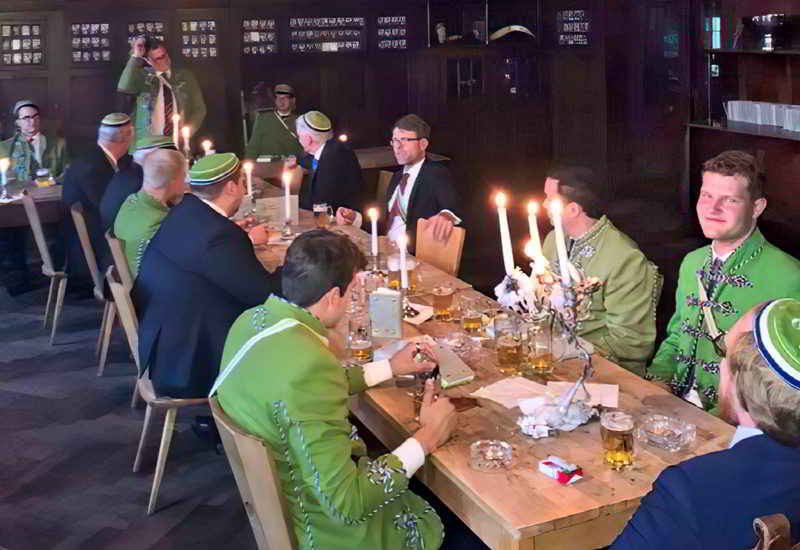 Stiftungsfestkommers in kleiner Runde