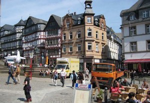 Der Marktplatz In Marburg